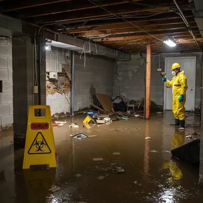 Flooded Basement Electrical Hazard in College Park, MD Property